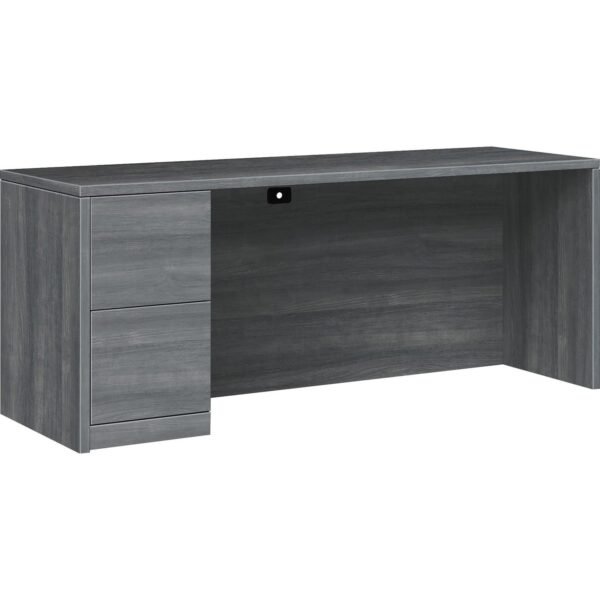 HON 10500 H105904L Pedestal Credenza 29.5" Height x 72" Width x 24" Depth - 2 x File Drawer(s)Left Side - Finish: Sterling Ash (105904LLS1)