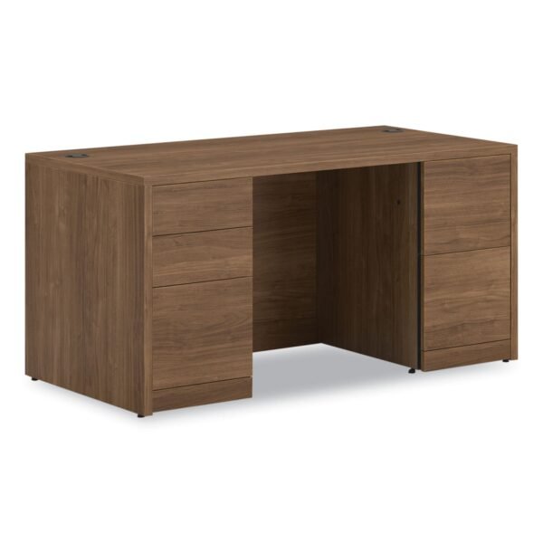HON 10500 Series Double Pedestal Desk with Full Pedestals, 60" x 30" x 29.5", Pinnacle (105892PINC)