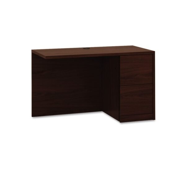 HON 10500 Series L Workstation Return, Full-Height Right Ped, 48w x 24d x 29.5h, Mahogany (105905RNN)