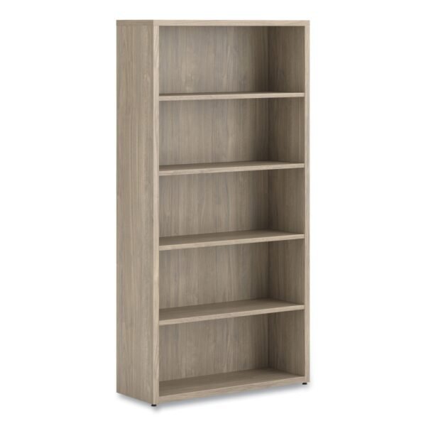 HON 10500 Series Laminate Bookcase, Five Shelves, 36" x 13" x 71", Kingswood Walnut (105535LKI1)