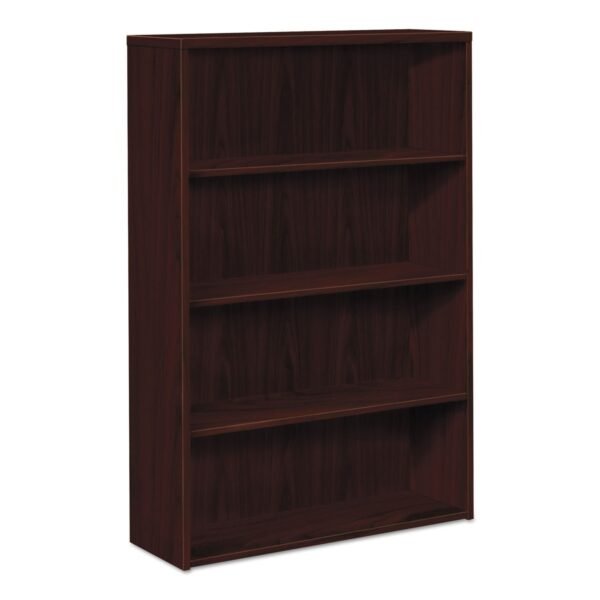HON 10500 Series Laminate Bookcase, Four-Shelf, 36w x 13.13d x 57.13h, Mahogany 58" Height x 36" Width x 13.2" Length - 4 Shelve(s) - Material: Wood - Finish: Mahogany, Laminate...