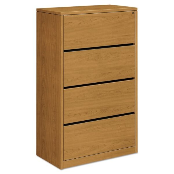 HON 10500 Series Lateral File, 4 Legal/Letter-Size File Drawers, Harvest, 36" x 20" x 59.13" (10516CC)