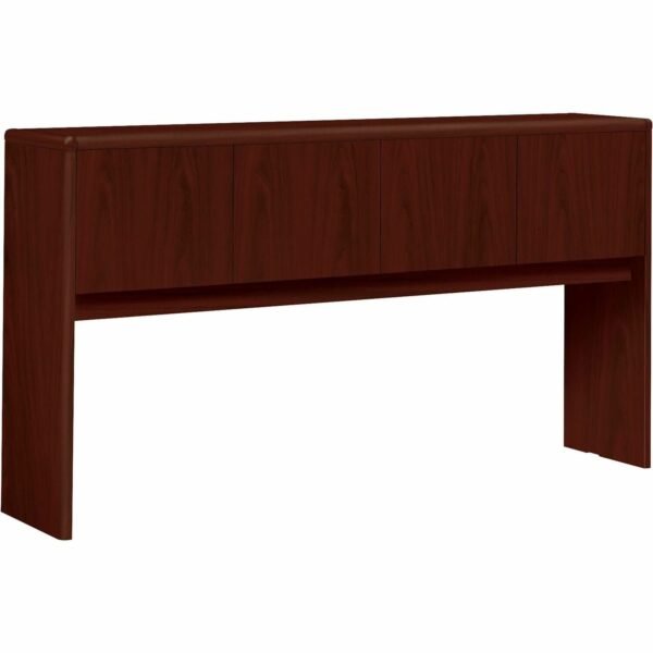 HON 10700 H10734 Hutch 68.6" x 14.6"37.1" - 4 Drawer(s) - Waterfall Edge - Finish: Mahogany (10734NN)