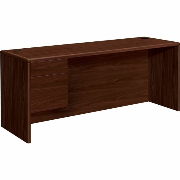 HON 10700 H10746L Pedestal Credenza 29.5" Height x 72" Width x 24" Depth - 2 x Box, File Drawer(s)Left Side - Waterfall Edge (10746LNN)