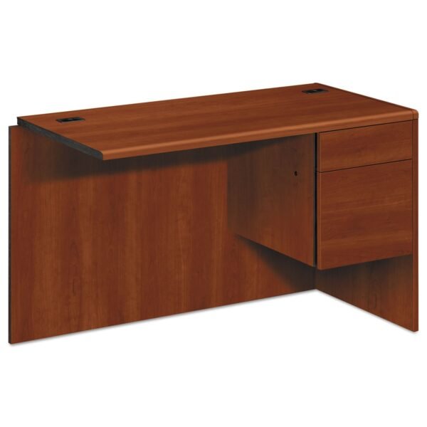 HON 10700 "L" Workstation Return, Right 3/4 Pedestal, 48w x 24d x 29.5h, Cognac (10715RCO)