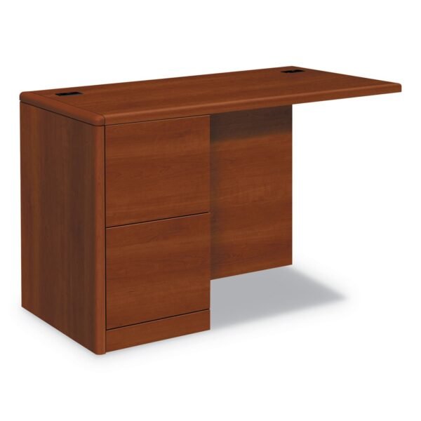 HON 10700 Series Full Left Pedestal Return, 48w x 24d x 29.5h, Cognac (10712LCO)