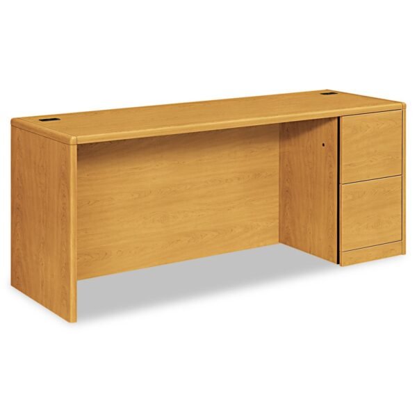 HON 10700 Series Right Pedestal Credenza, 72w x 24d x 29.5h, Harvest (10707RCC)