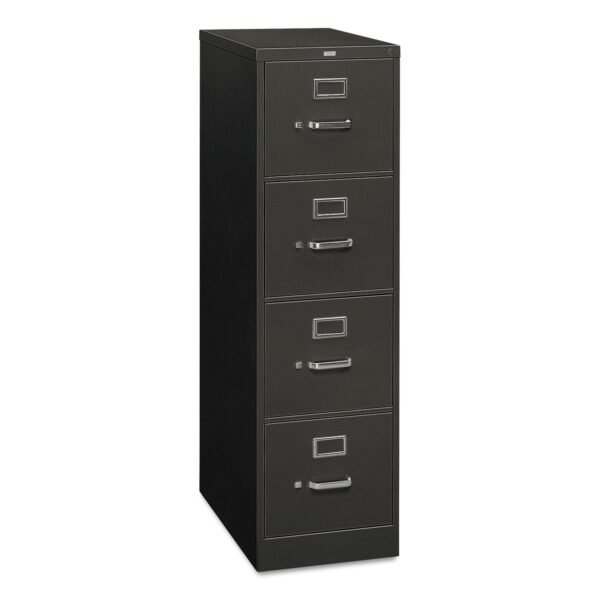 HON 310 Series Vertical File, 4 Letter-Size File Drawers, Charcoal, 15" x 26.5" x 52" (314PS)