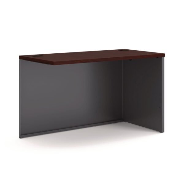 HON 38000 Series Return Shell, Right, 48w x 24d x 29.5h, Mahogany/Charcoal (38943RNS)