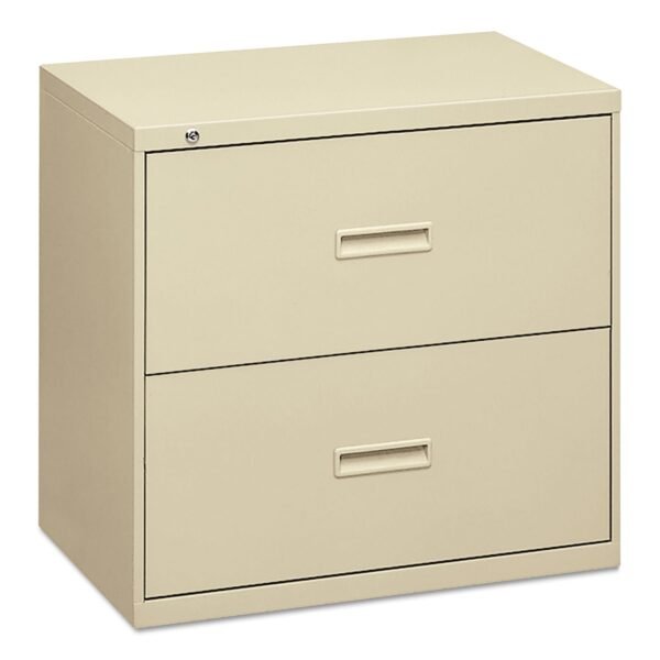 HON 400 Series Lateral File, 2 Legal/Letter-Size File Drawers, Putty, 30" x 18" x 28" (432LL)