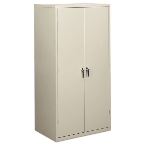 HON Assembled Storage Cabinet, 36w x 24.25d x 71.75h, Light Gray (SC2472Q)