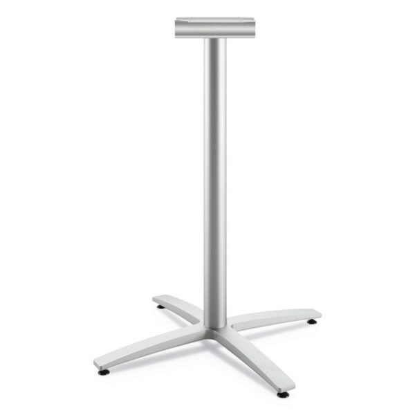 HON Between Standing-Height X-Base for 42" Table Tops, 32.68w x 41.12h, Silver (BTX42LPR8)