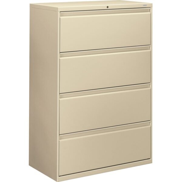 HON Brigade 800 H884 Lateral File 53.3" Height x 36" Width x 18" Depth - 4 - Finish: Putty (884LL)