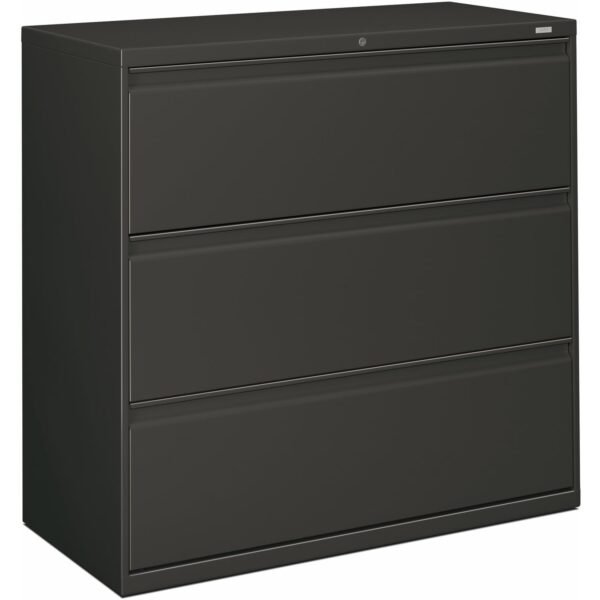 HON Brigade 800 H893 Lateral File 40.9" Height x 42" Width x 18" Depth - 3 - Finish: Charcoal (893LS)