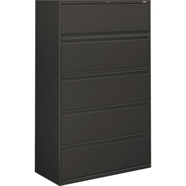 HON Brigade 800 Series 5-Drawer Lateral 42" Width x 18" Depth x 64.2" Height - 2 x Shelf(ves) - 5 x Drawer(s) for File - A4, Legal, Letter - Lateral - Interlocking, Durable,...