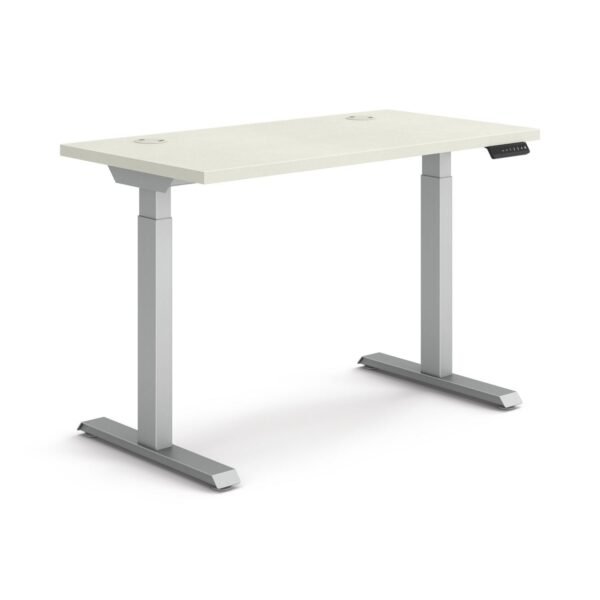 HON Coordinate Height Adjustable Desk Bundle 2-Stage, 46" x 22" x 27.75" to 47", Silver MeshSilver (HAT2SMSV2246)