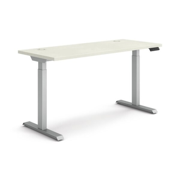 HON Coordinate Height Adjustable Desk Bundle 2-Stage, 58" x 22" x 27.75" to 47", Silver MeshSilver (HAT2SMSV2258)