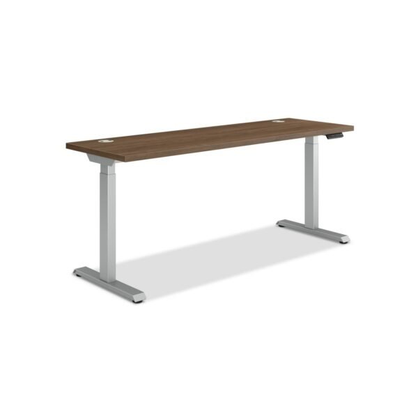 HON Coordinate Height Adjustable Desk Bundle 2-Stage, 70" x 22" x 27.75" to 47", PinnacleSilver (HAT2SPNS2270)