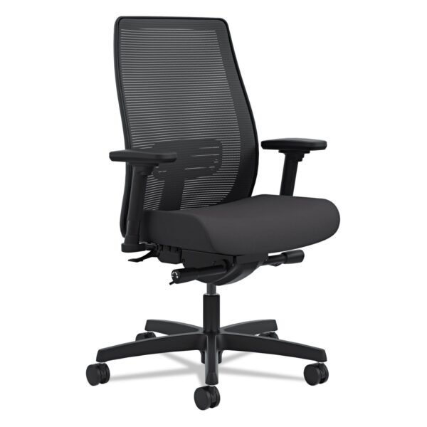 HON Endorse Mesh Mid-Back Work Chair, Supports Up to 300 lb, 17.5" to 21.75" Seat Height, Black (LWIM2ACU10)