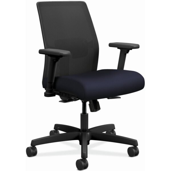 HON Ignition 2.0 Chair Navy Seat Color - Fabric Seat Material - Black Back Color - Mesh Back Material - Black Frame Color - Navy - 1 Each (I2L1AMLC98TK)