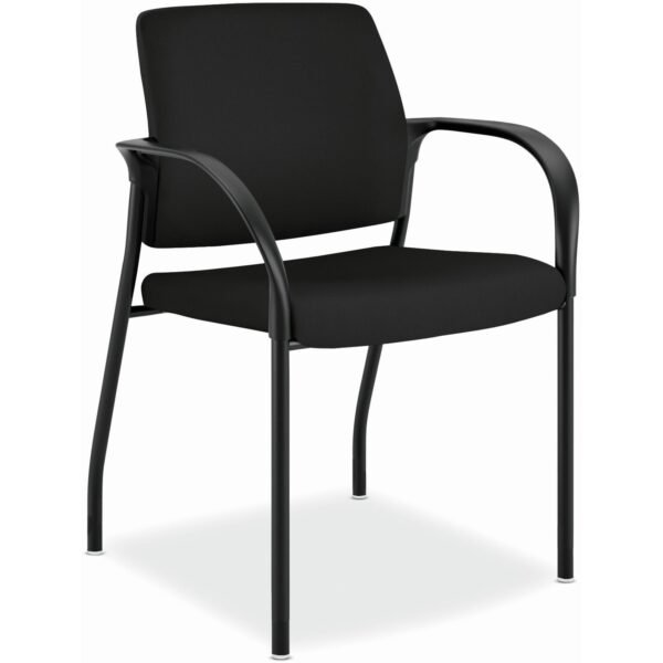 HON Ignition Chair Black Back Color - Fabric Back Material - Black Frame Color - Steel Frame Material - Black - Armrest - 1 Each (IS110CU10)