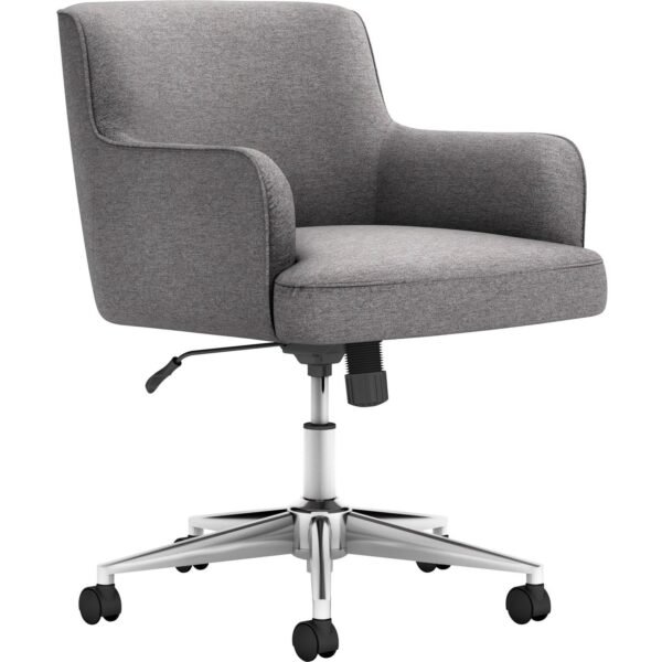 HON Matter Chair Fabric Back Material - 5-star Base - Light Gray - 1 Each (VL232GRY01)