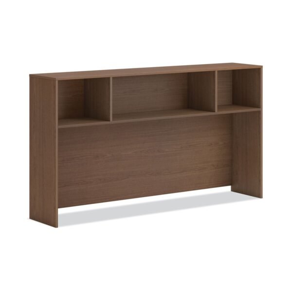 HON Mod Desk Hutch, 3 Compartments, 72w x 14d x 39.75h, Sepia Walnut (LDH72LE1)
