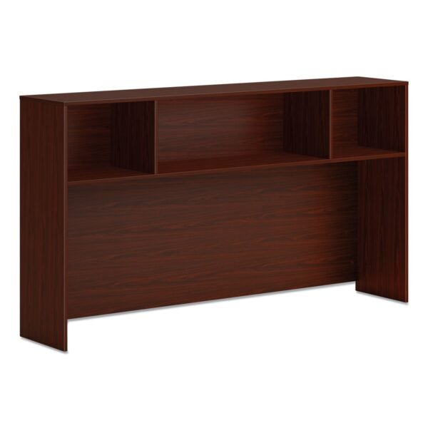 HON Mod Desk Hutch, 3 Compartments, 72w x 14d x 39.75h, Traditional Mahogany (LDH72LT1)