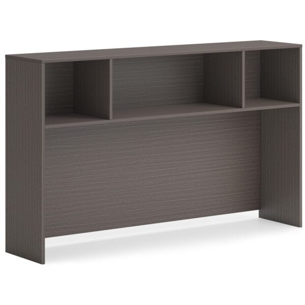 HON Mod HLPLDH66 Hutch 39.8" Height x 66" Width x 14" Depth - Finish: Slate Teak (LDH66LS1)