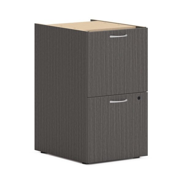 HON Mod HLPLPSFF Pedestal 28" Height x 15" Width x 20" Depth - 2 x File Drawer(s) - Finish: Slate Teak (PLPSFFLS1)
