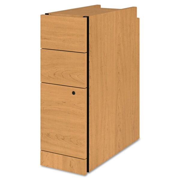 HON Narrow Pedestal, Left or Right, 3-Drawers: Box/Box/File, Legal/Letter, Harvest, 9.5" x 22.75" x 28" (105093C)