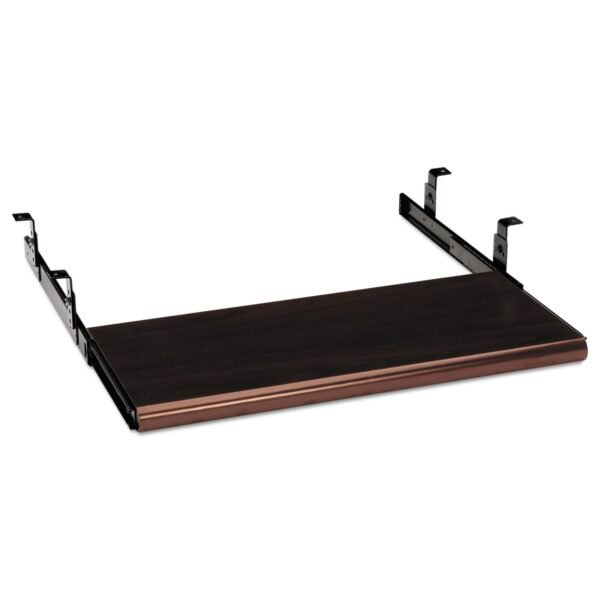 HON Slide-Away Keyboard Platform, Laminate, 21.5w x 10d, Mahogany (4022N)