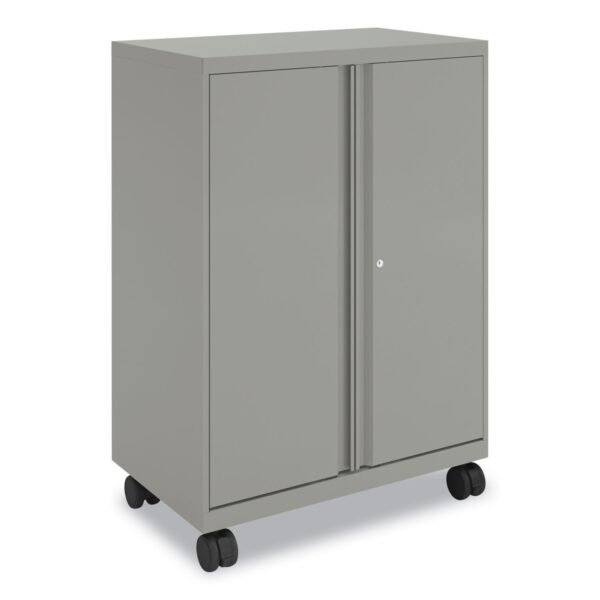 HON Smartlink Mobile Cabinet, 10 Compartments, 30w x 18d x 42.32h, Platinum Metallic (SC4330RLT1)