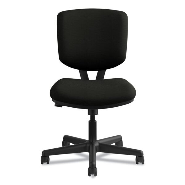 HON Volt Series Leather Task Chair with Synchro-Tilt, Supports Up to 250 lb, 18" to 22.25" Seat Height, Black (5703SB11T)