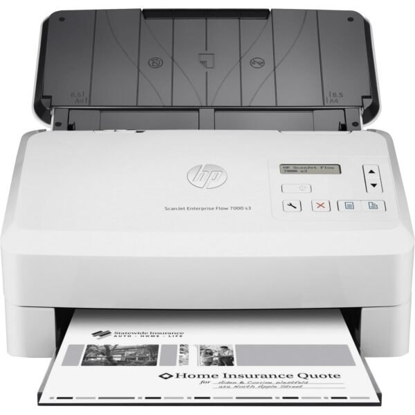 HP Scanjet 7000 s3 Sheetfed Scanner - 600 dpi Optical 48-bit Color - 75 ppm (Mono) - 75 ppm (Color) - Duplex Scanning - USB (L2757A)