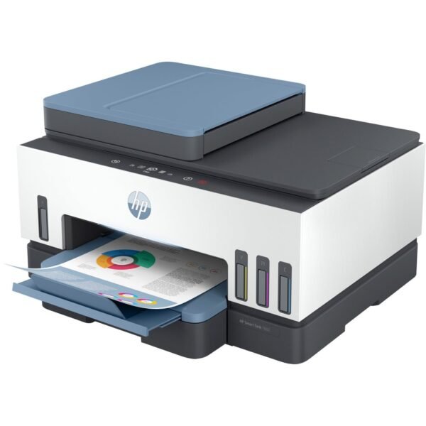HP Smart Tank 7602 Wireless Inkjet Multifunction Printer - Color - White Copier/Fax/Printer/Scanner - 4800 x 1200 dpi Print - Automatic Duplex Print - Up to 6000 Pages Monthly -...