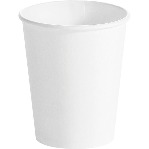 Huhtamaki 8 oz Single-Wall Hot Cups 8 fl oz - White - Paper, Polystyrene, Paperboard - Hot Drink, Beverage - 50/Bag - 20 / Carton - TAA Compliant (62900)