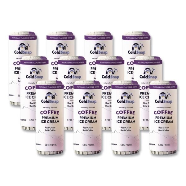 Ice Cream Pod, Coffee, 5.2 oz Single Serve Pod for ColdSnap Machine, 12/Carton (600089)