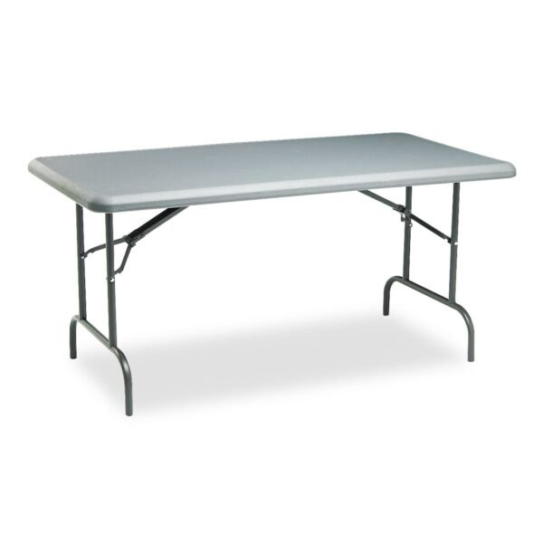 Iceberg IndestrucTable Industrial Folding Table, Rectangular, 60" x 30" x 29", Charcoal (65217)