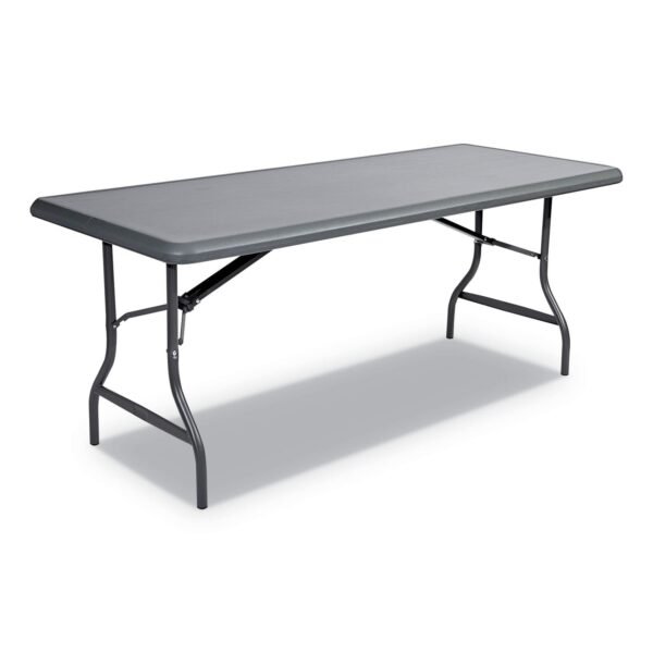 Iceberg IndestrucTable Industrial Folding Table, Rectangular, 72" x 30" x 29", Charcoal (65227)