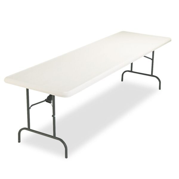 Iceberg IndestrucTable Industrial Folding Table, Rectangular, 96" x 30" x 29", Platinum (65233)