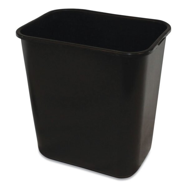 Impact Soft-Sided Wastebasket, 28 qt, Polyethylene, Black (77025)