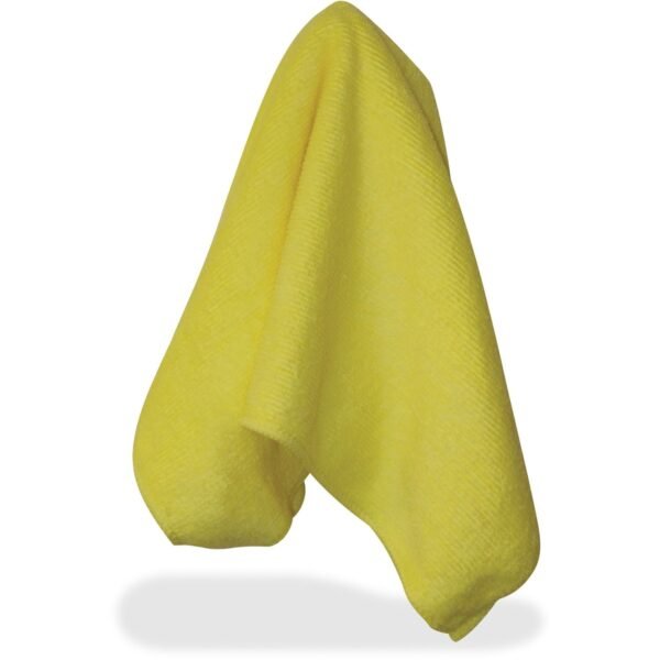 Impact Yellow Microfiber Cloths 16" Length x 16" Width - Yellow - 12/Bag - 15 / Carton (LFK700CT)