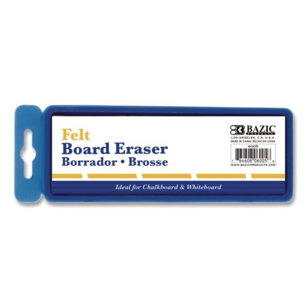 Imperial Whiteboard and Chalkboard Eraser, 5" x 2" x 1", White (6005)