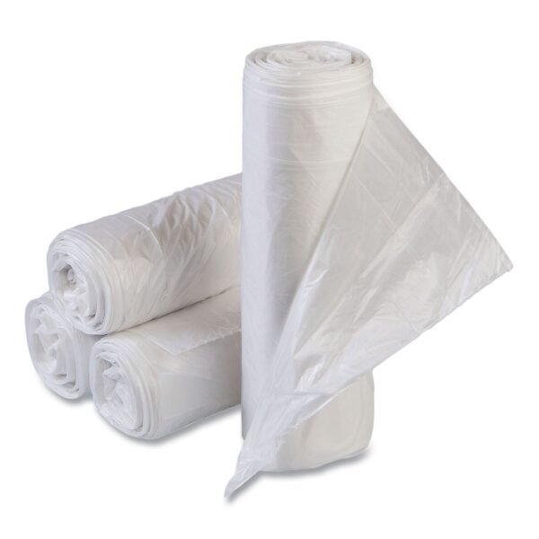Inteplast Group High-Density Commercial Can Liner Value Pack, 33 gal, 10 mic, 33" x 39", Clear, Interleaved Roll, 25 Bags/Roll, 20 Rolls/CT (VALH3340N11)