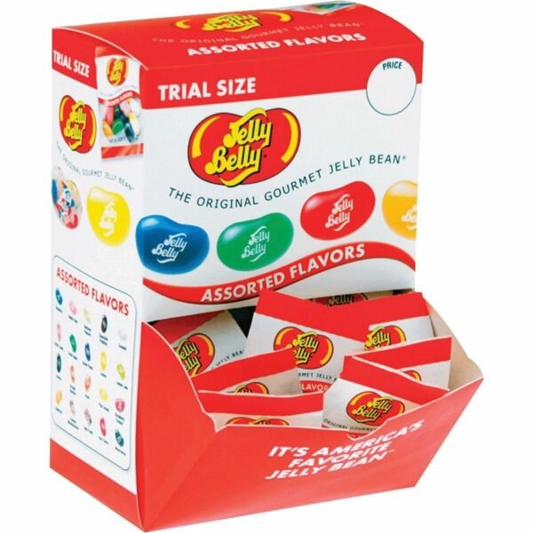 Jelly Belly Gourmet Jelly Beans Assorted - Low Fat, Individually Wrapped - 0.35 oz - 80 / Box (72512)