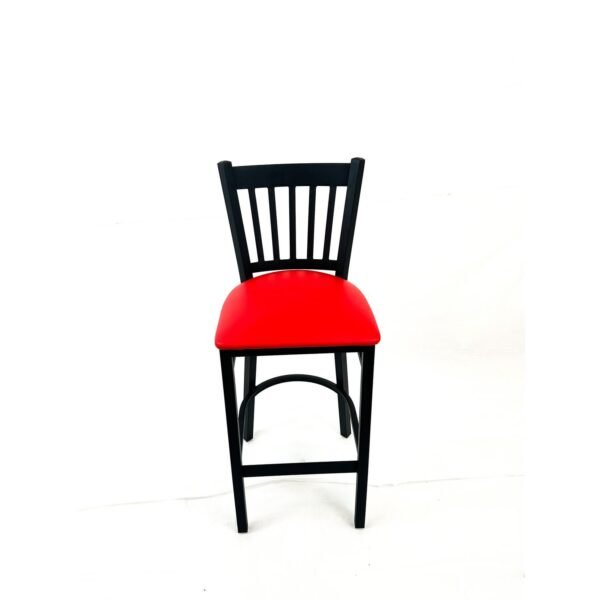 JMC Furniture Cobra Series Barstool, Supports Up to 300 lb, 28.5" Seat Height, Red Seat, Black Back, Black Base (CBBVSRED)