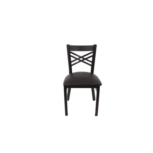 JMC Furniture X Series Chair, Supports Up to 300 lb, 18" Seat Height, Black Seat, Black Back, Black Base (XCHBVSBLK)