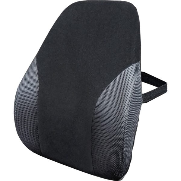 Kantek Memory Foam Backrest Black - High Density Memory Foam - 1 Each (LS360)