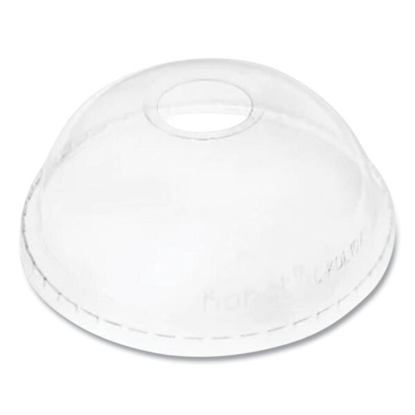Karat PET Lids, Dome Lid, Fits 32 oz Cold Cups, Clear, 500/Carton (CKDL107)
